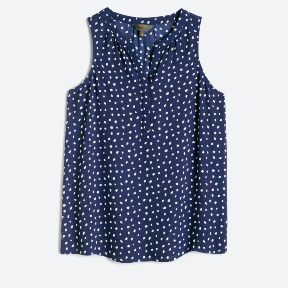 Stitch Fix/41 Hawthorn/ Navy Sleeveless Blouse - XL